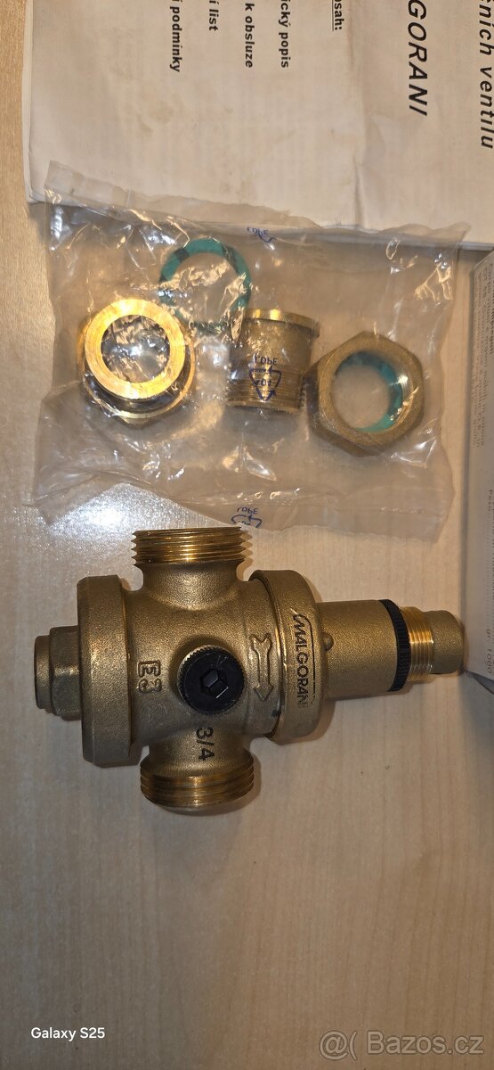 Malgorani 142 DN20 redukční ventil 3/4" mosazný - 3