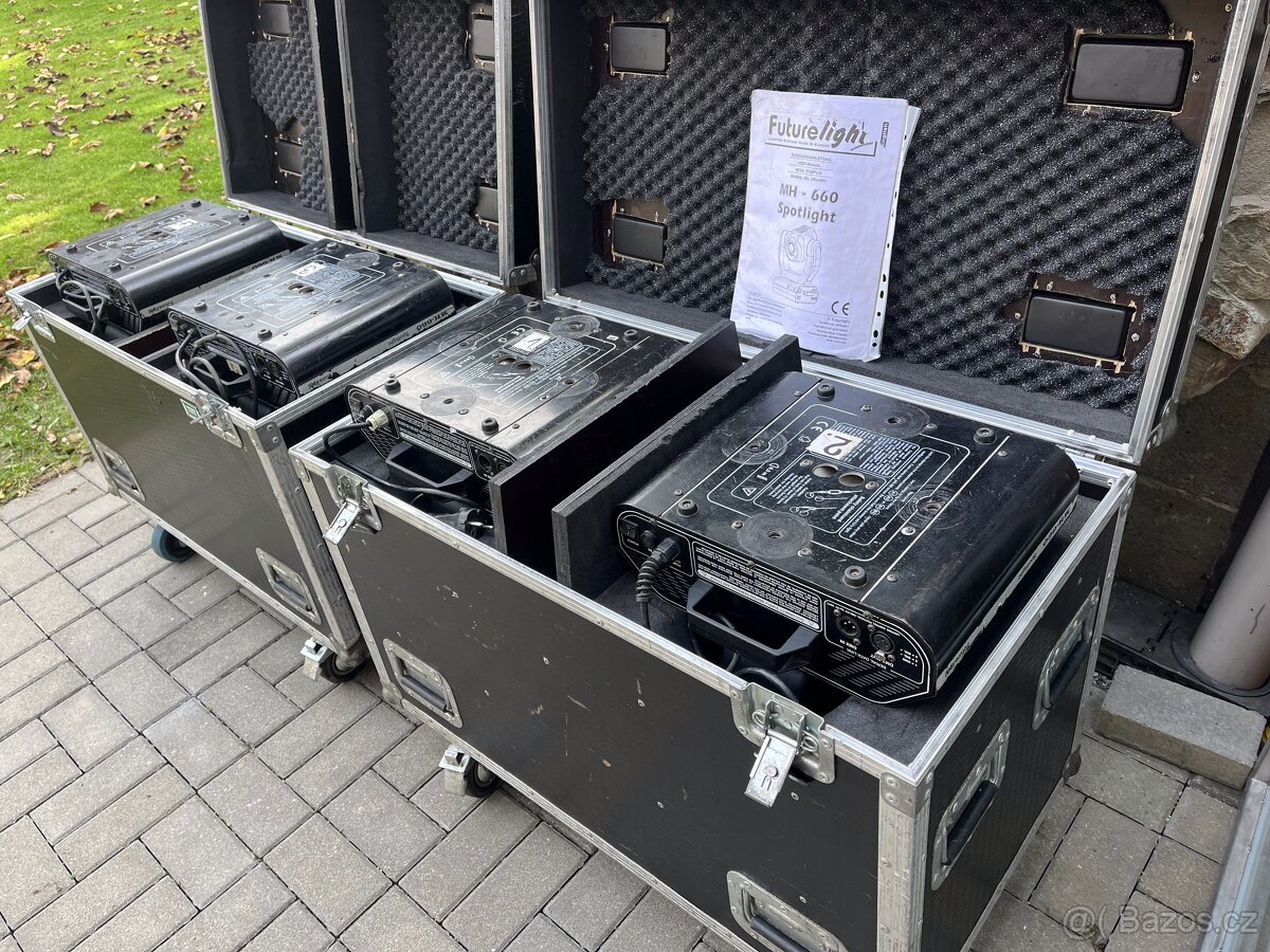 4x Futurelight MH660 spot + 2x case - 3