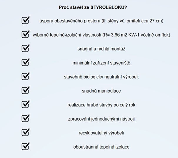 Polystyrenové tvárnice Styrol blok - 3