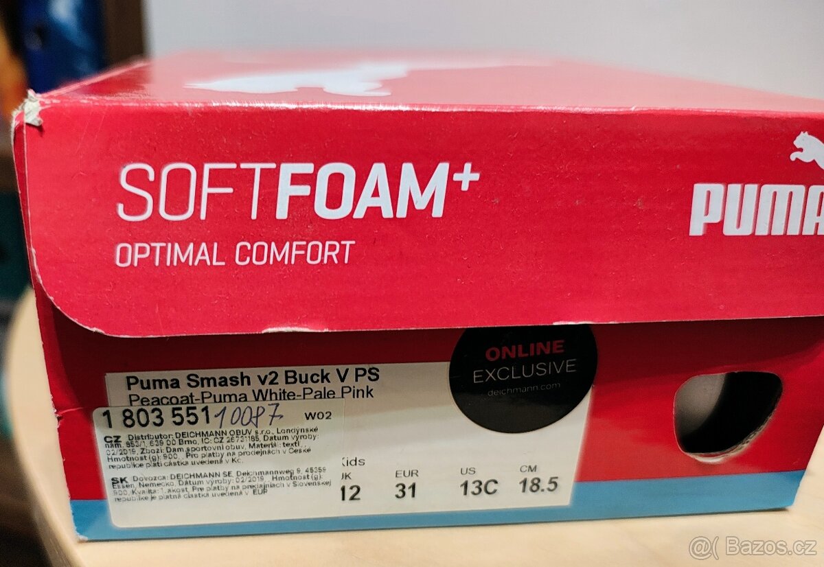 Dětské tenisky na suchý zip PUMA Smash v2 Buck V PS - vel.31 - 3