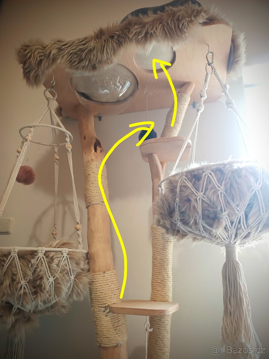 Luxusní kočičí strom, škrabadlo - 3