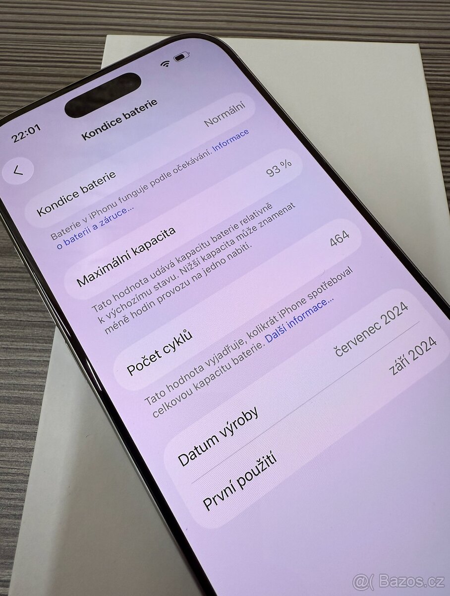 Apple iPhone 16 Pro 256GB bílý TOP stav - 3