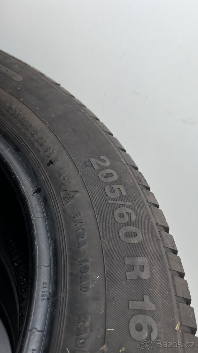 4x - zimní pneu - 205/60 R16 96H - CONTINENTAL - 7mm - 3
