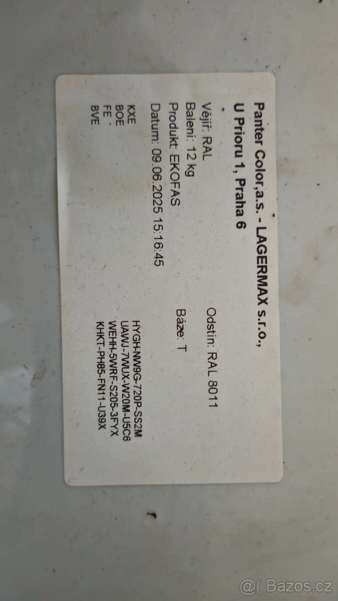 Fasádní barva RAL 8011 hnědá 60 m2 - 3