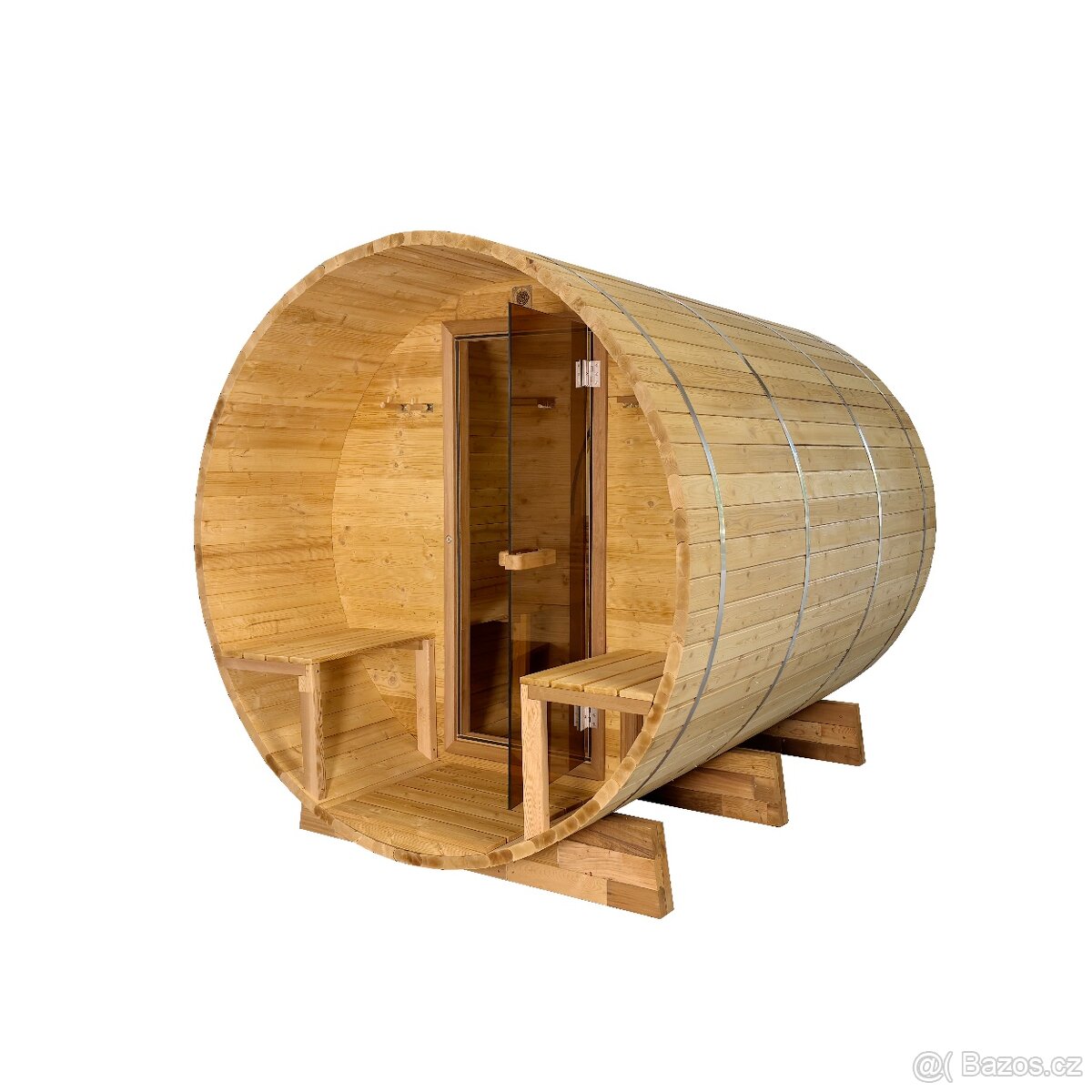 sauna barelová z panoramatickým oknem - 3