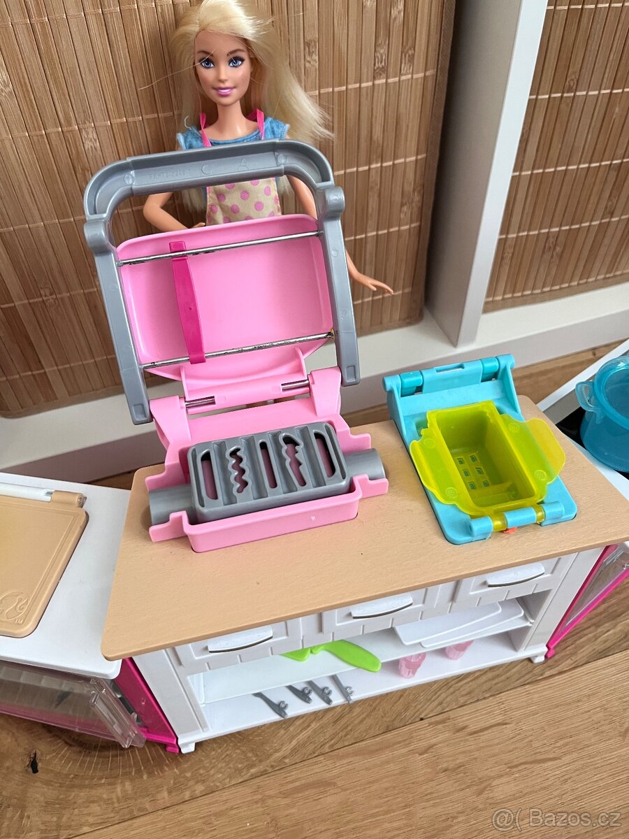 Kuchyňský set + panenka Barbie + doplňky - 3