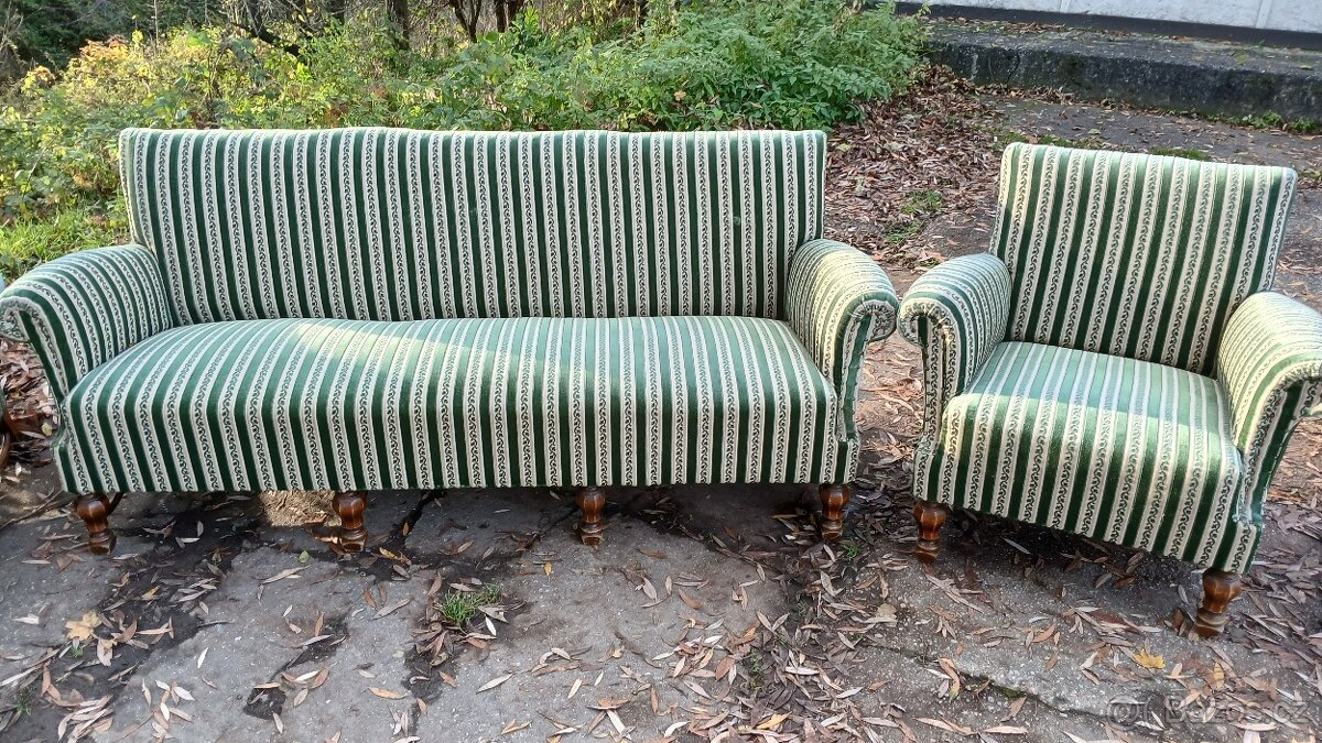 Starožitná sedací souprava 3+1+1 - 3