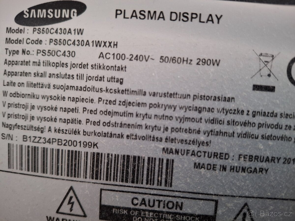 Televize SAMSUNG 50" (127 cm) - 3