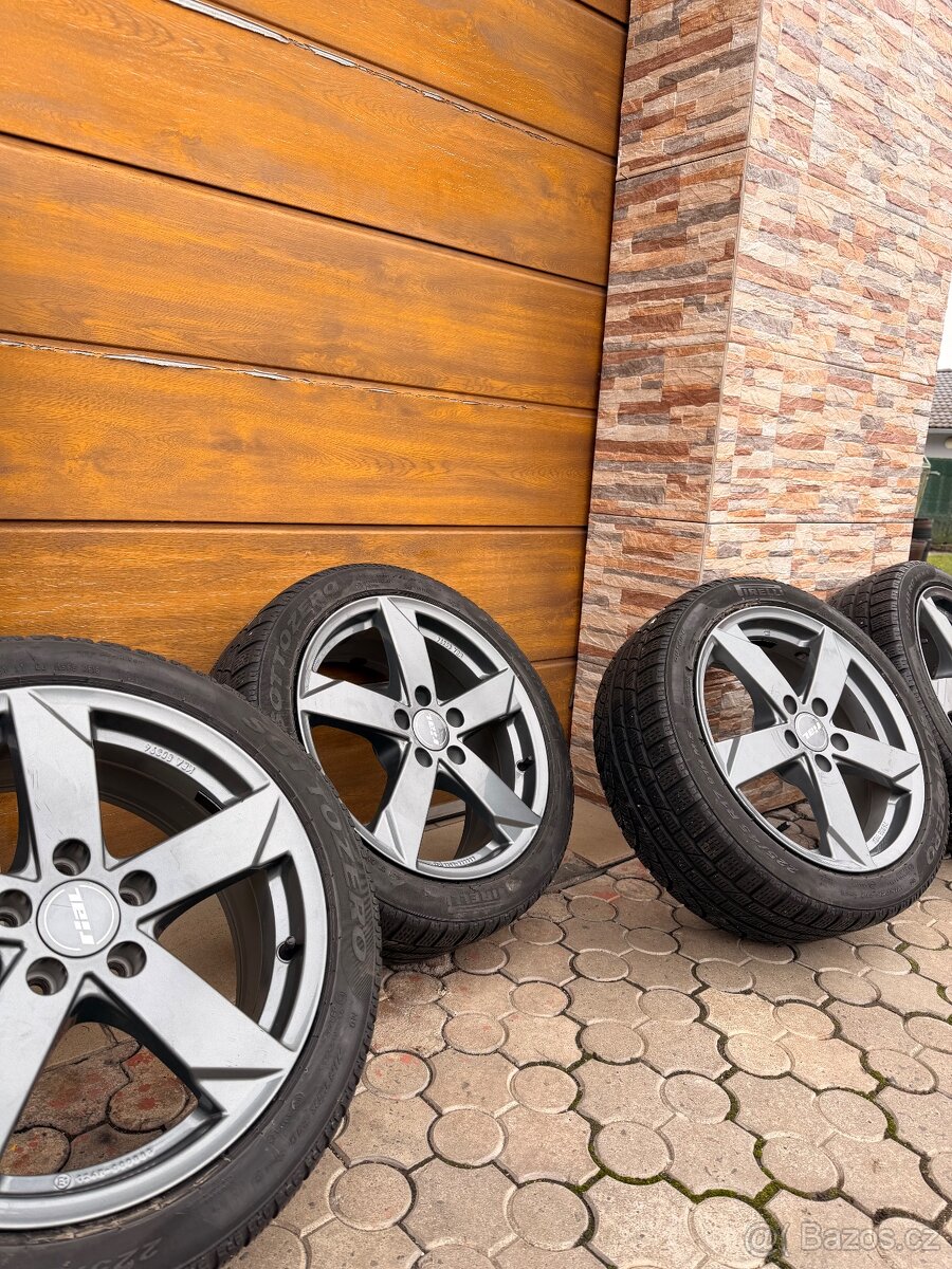 ALU kola Rial 5x112 R17 zimní pneu 225/45 R17 - 3