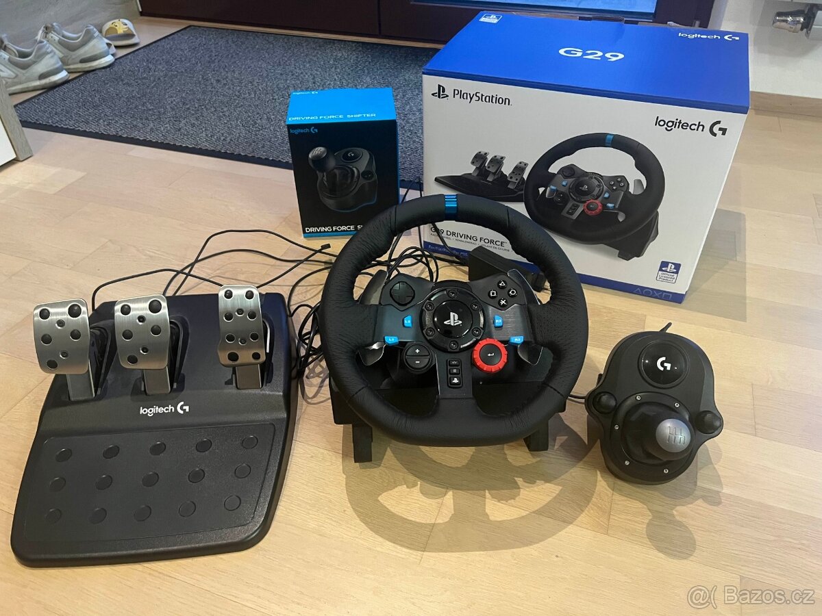 Logitech G29 herní volant + řadící páka logitech - 3
