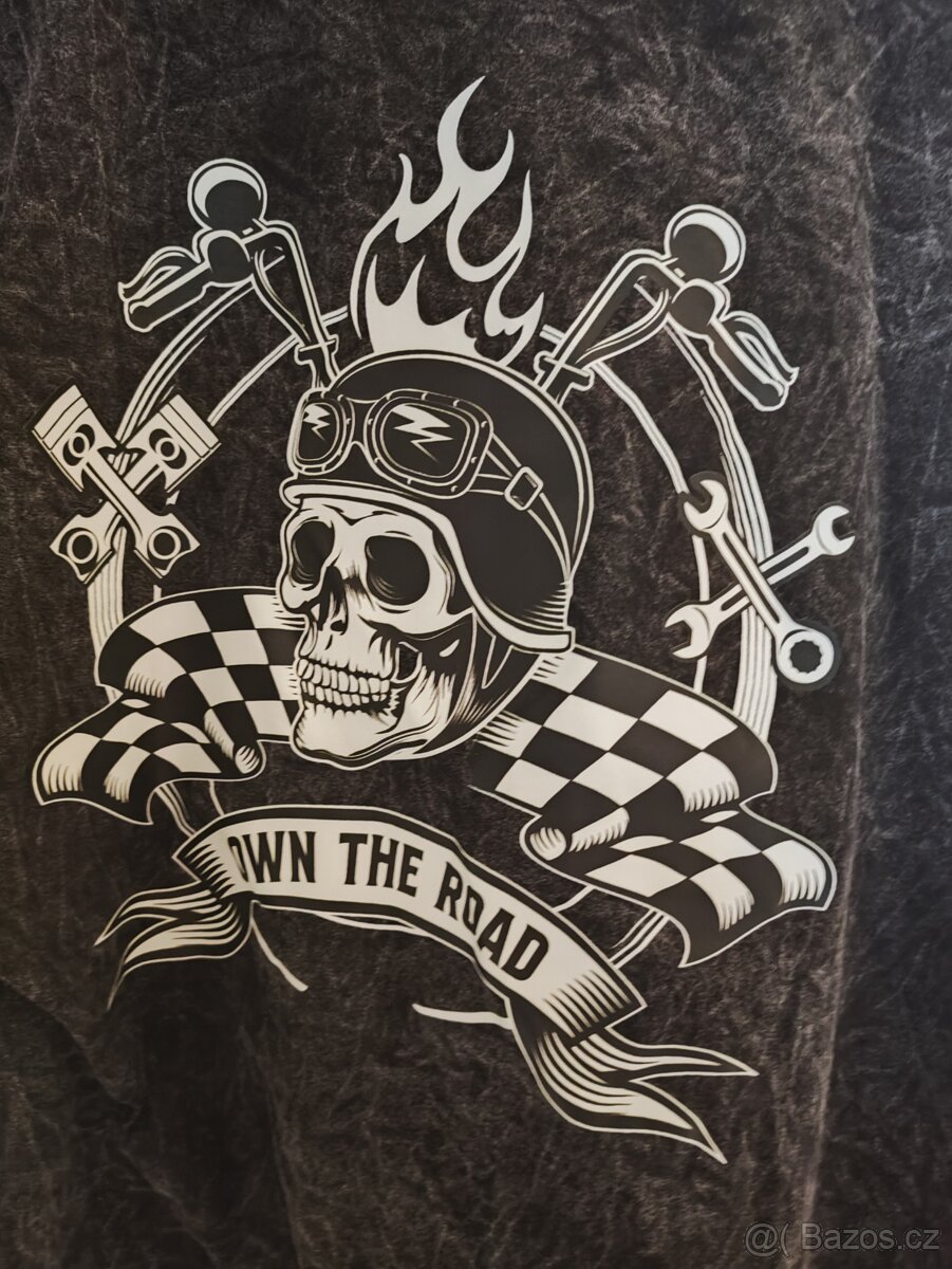 Bavlněné motorkářské triko 1x XL a 1xL - 3