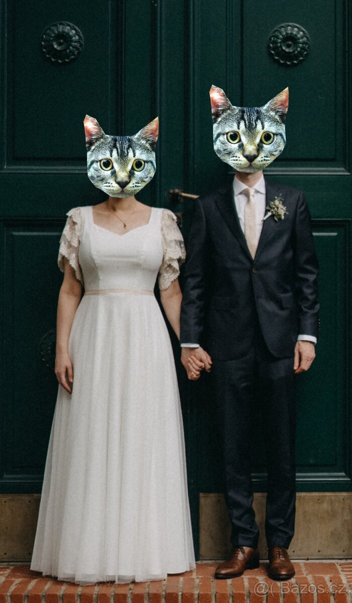 A la vintage svatební šaty Marie Mukařovská - 3