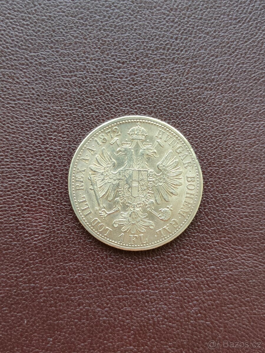 1 zlatník 1872 bz Františka Josefa I. - 3
