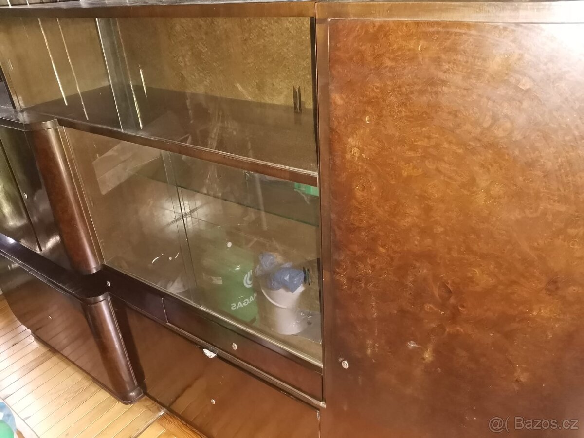 RETRO - Prvorepubliková obývací stěna PŮVODNÍ TOP STAV - 3