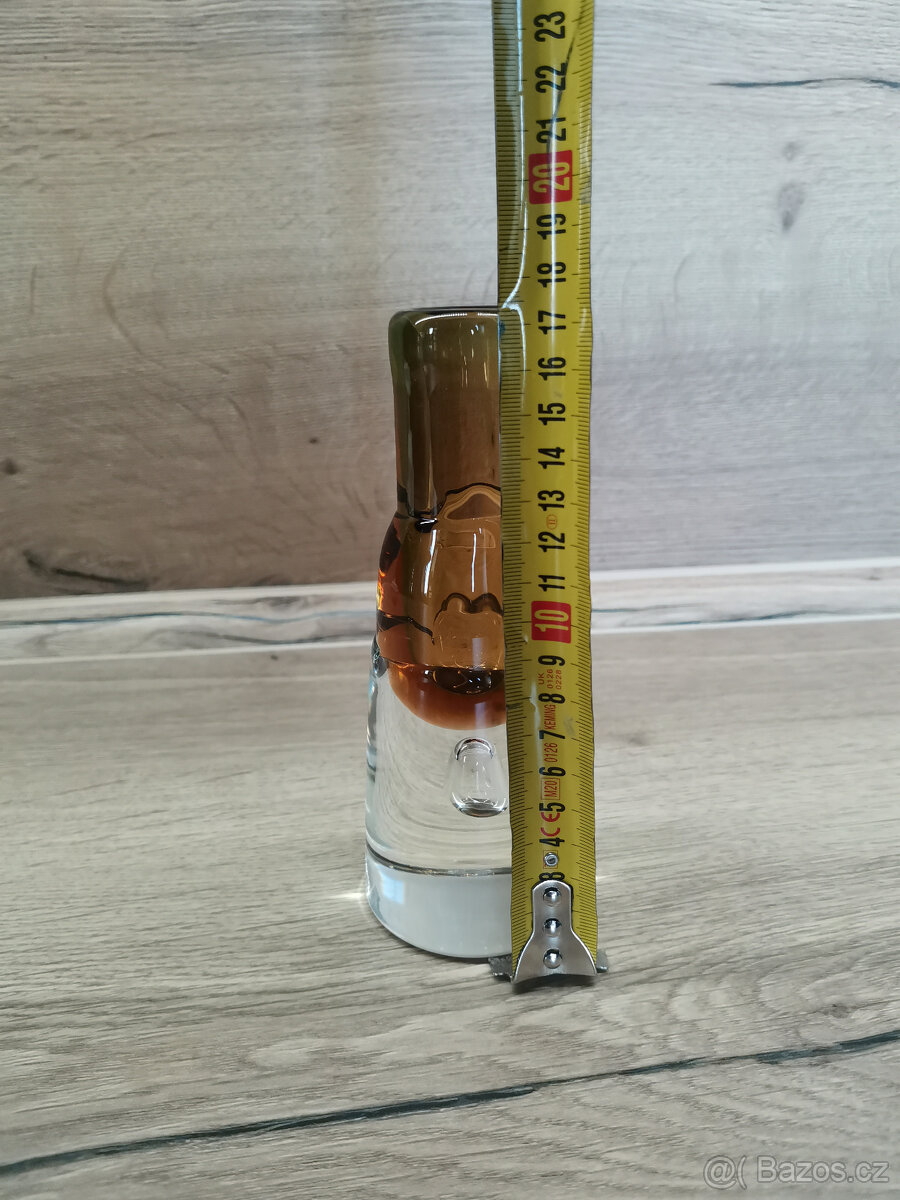 Hutnícke sklo- váza - Jaroslav Svoboda - Škrdlovice, vzor 86 - 3