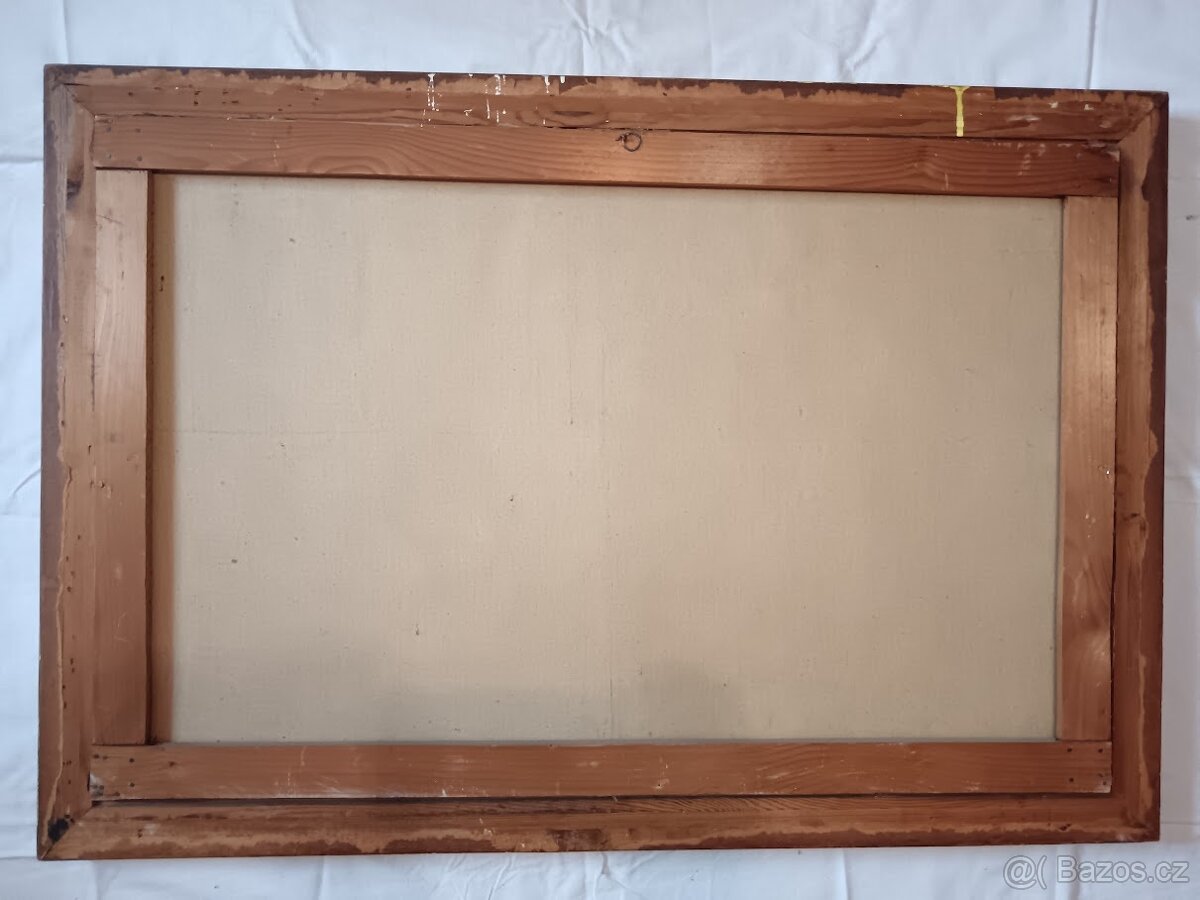 Zátiší s květy na drapérií – signováno KOCH – luxusní rám - 3