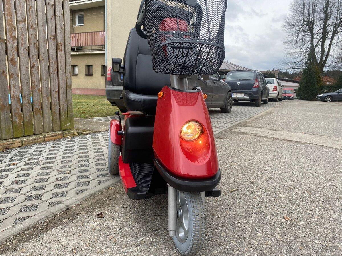 Elektrická tříkolka pro seniory, invalidní skútr - 3