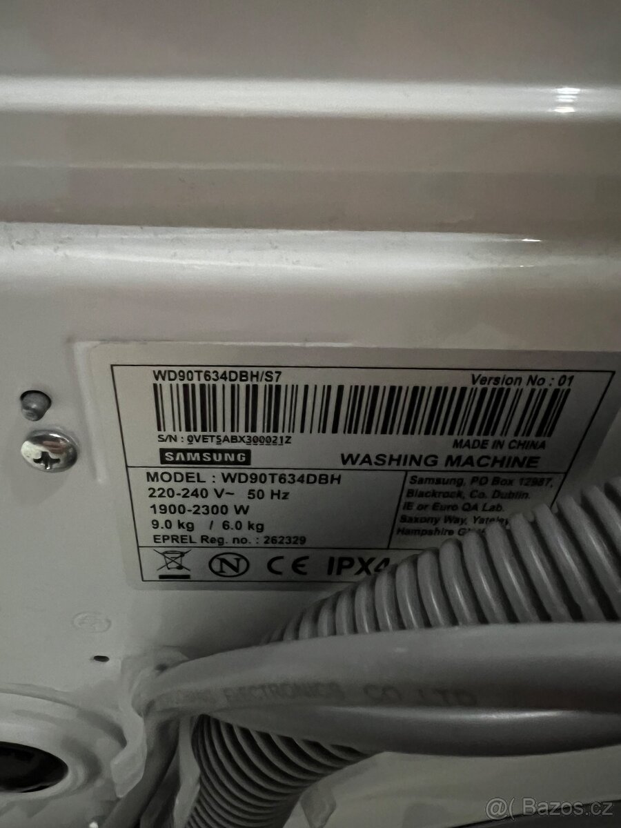 pračka se sušičkou 6měs. záruka Samsung WD90T634DBH - 3