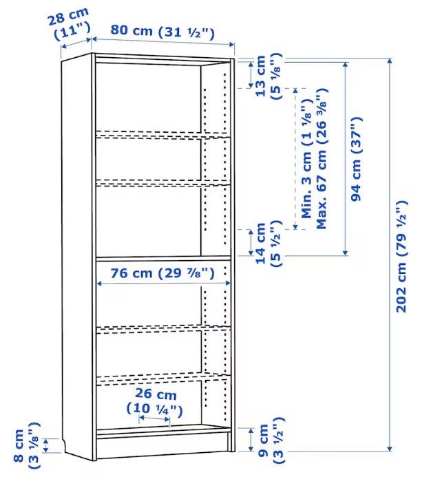 Ikea Billy s nástavcem - 3