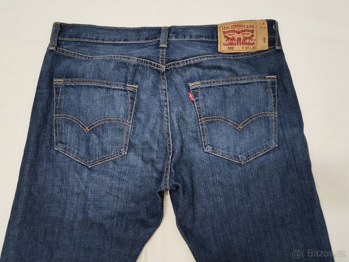 Pánské džíny - LEVIS® 501, vel. 34 x 30 - 3