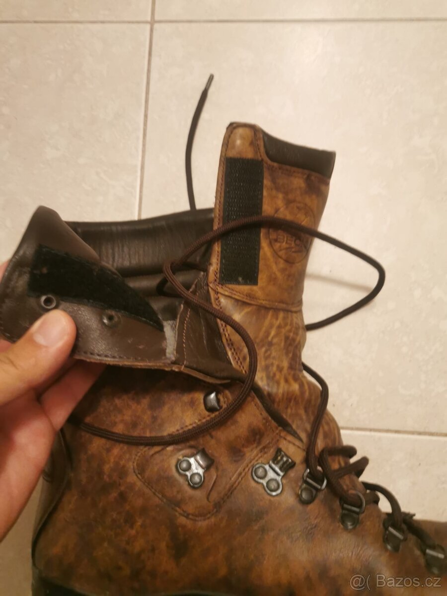 Vysoké kožené boty BECK vel 45 - 3