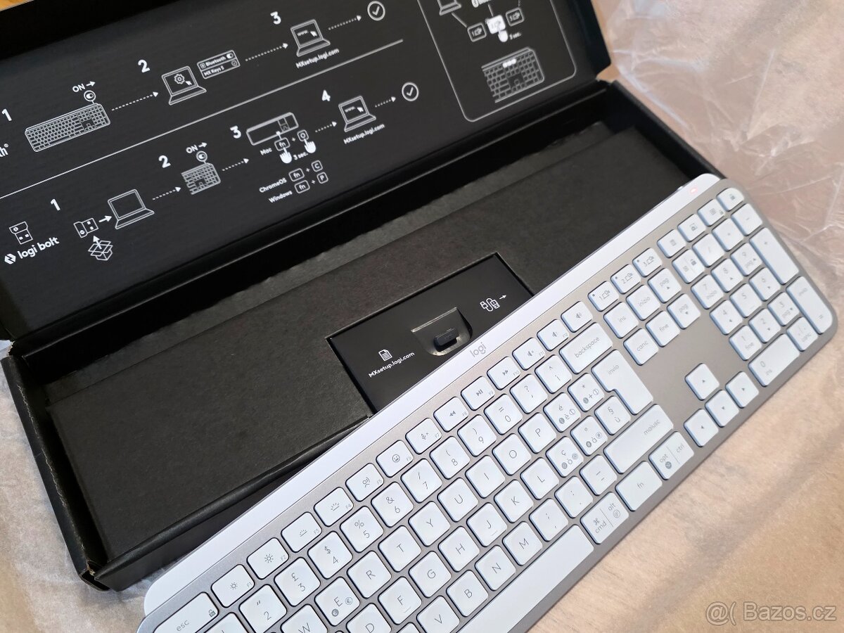 Klávesnice Logitech MX Keys S, IT layout šedá - 3