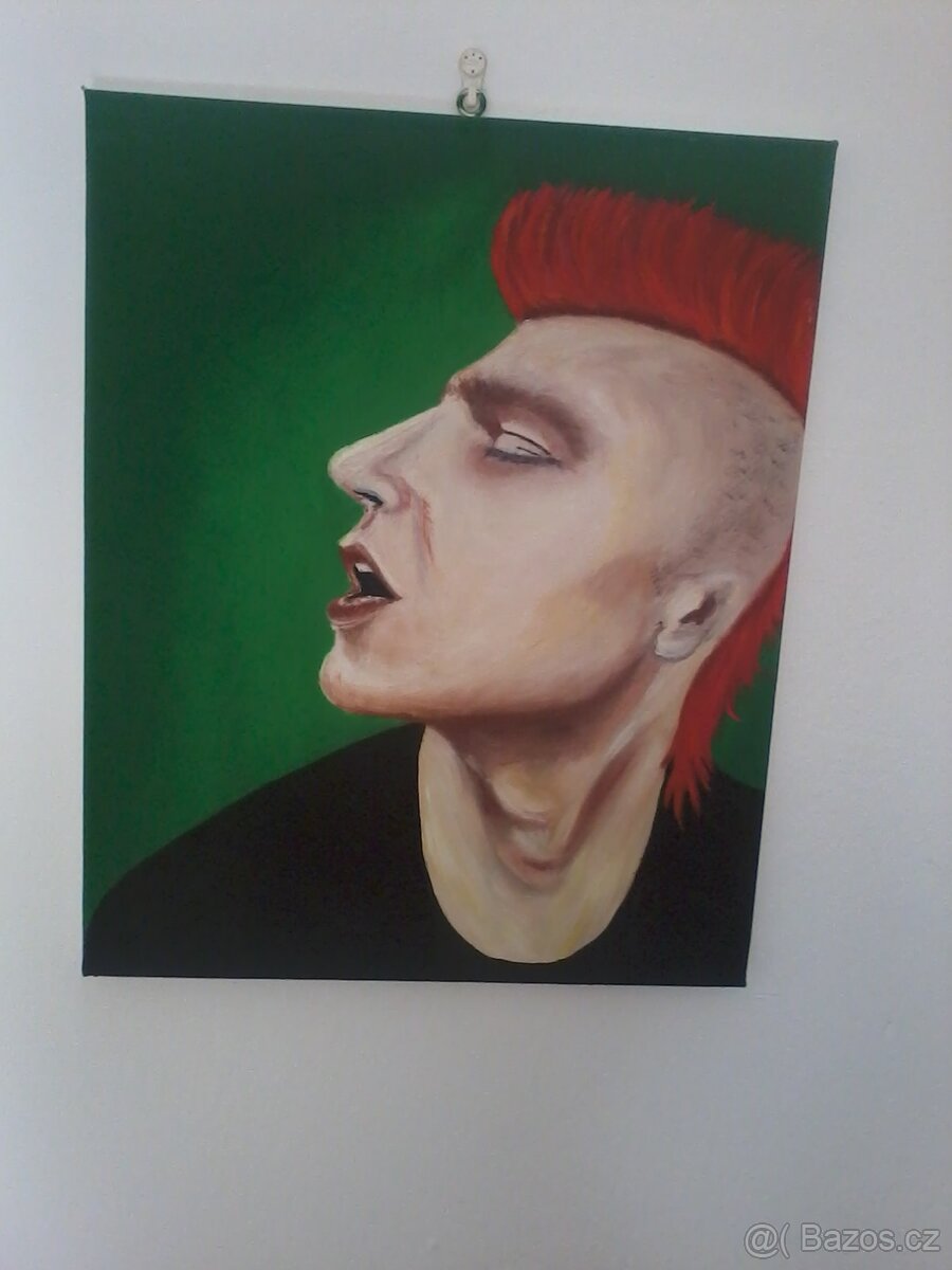 Temperová maľba PUNK . 350 € - 3
