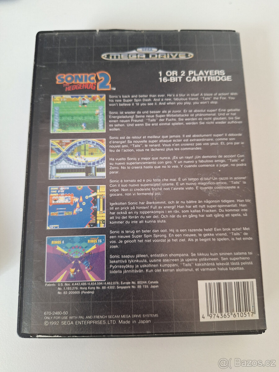 Sega Megadrive - Sonic 1+2 - 3