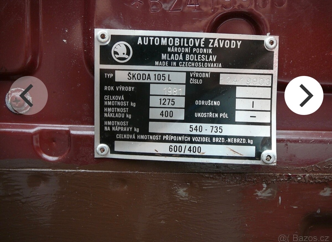 Škoda 105L, 1981 - 3
