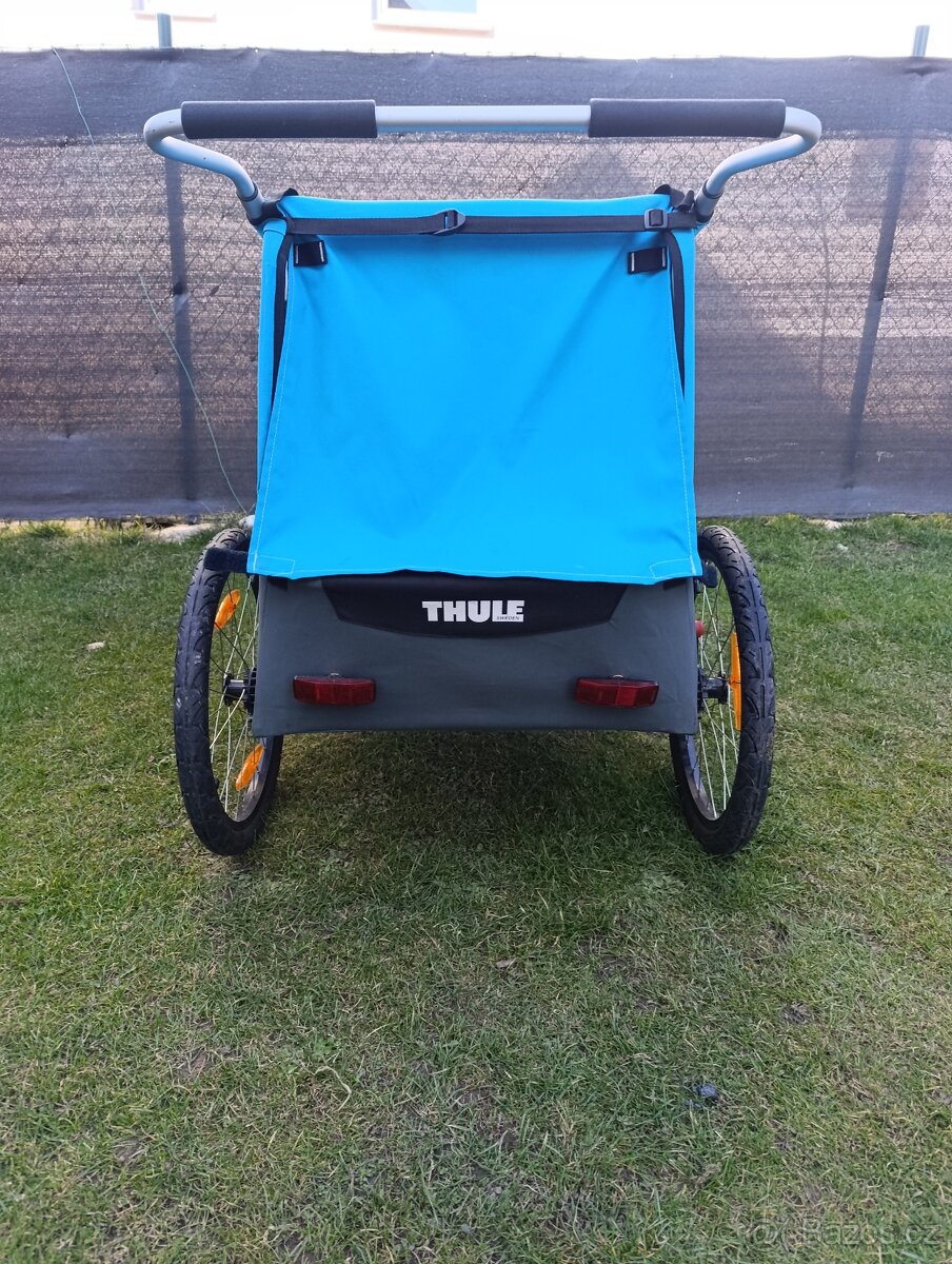 Prodám cyklovozik Thule pro dvě deti - 3