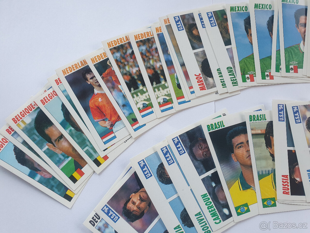 Kartičky fotbalistů MS USA 1994, 72 kusů - 3