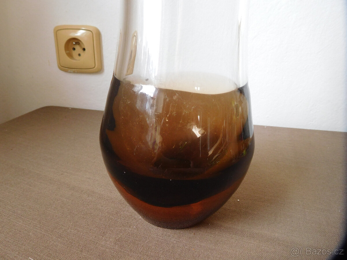 VÁZA - LADISLAV PALEČEK - ŠKRDLOVICE -HUTNÍ SKLO 2 - 3