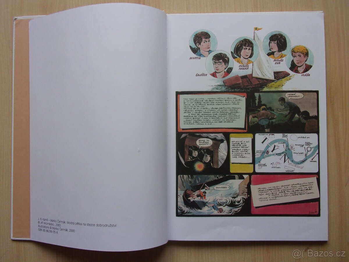 KOMIKS - MODRÁ PĚTKA, J. VERNE - PĚT NEDĚL V BALONĚ - 3