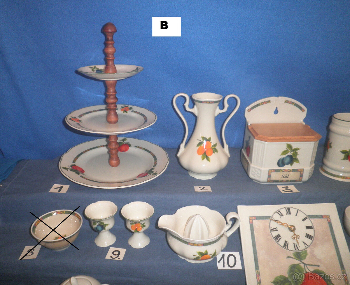 Porcelán Leander - dekor ovoce - 3