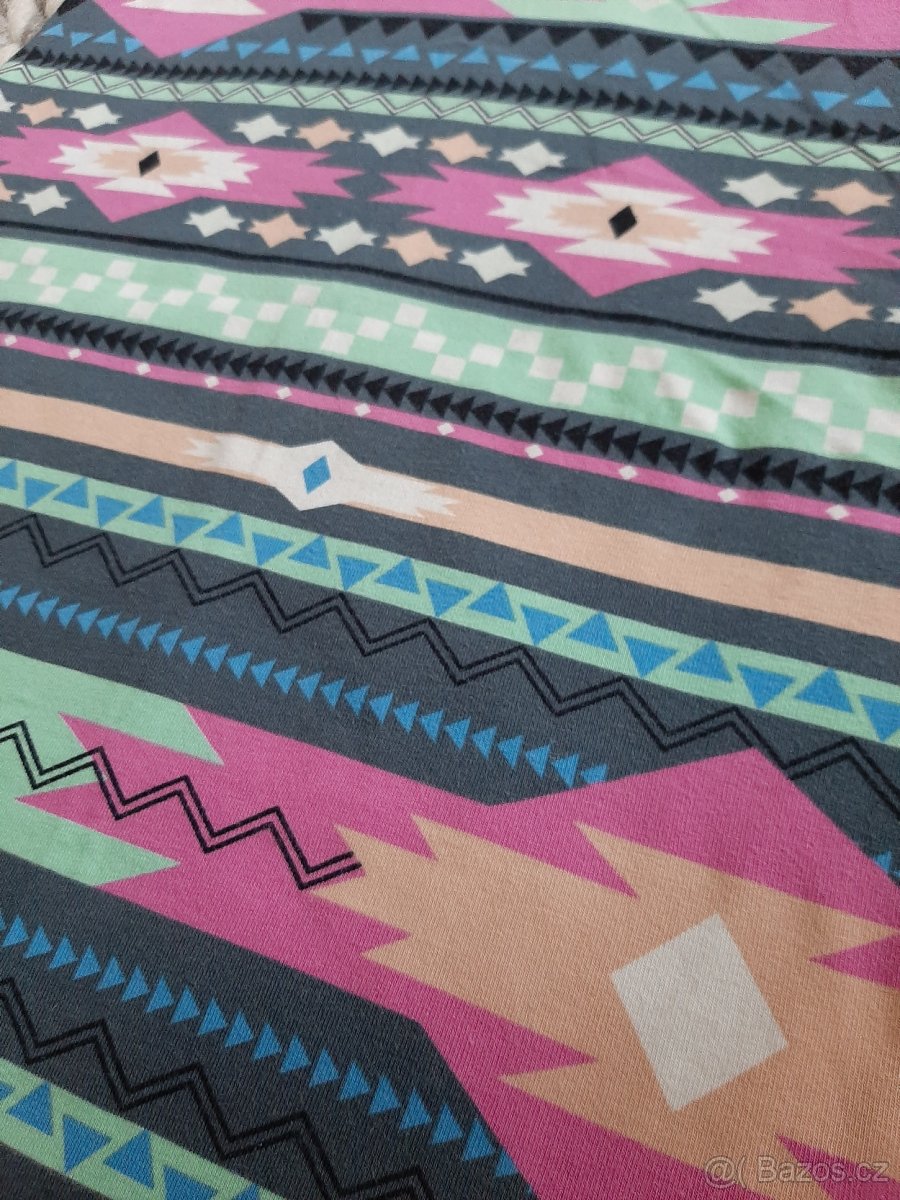 Vzorované uplé šaty na léto Bershka,S(M) - 3