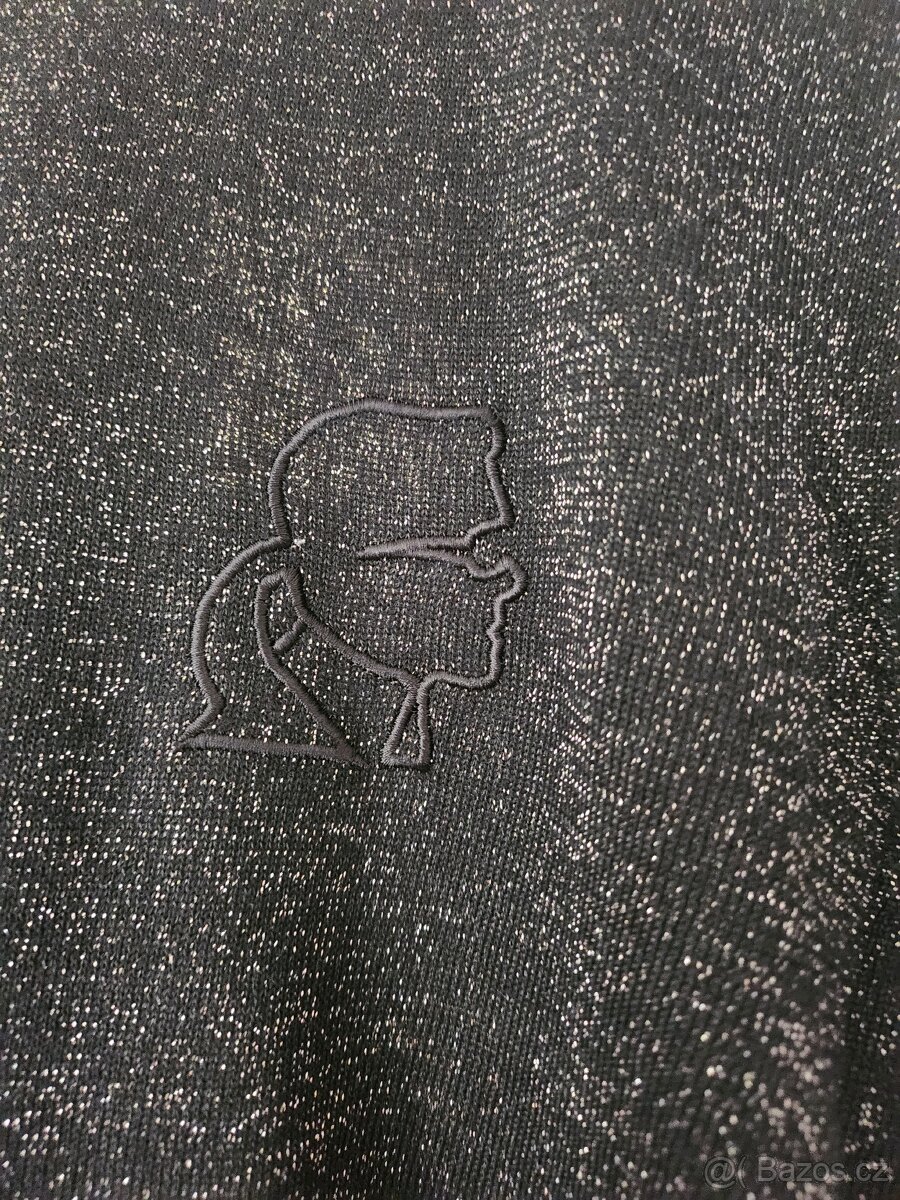 Lehky svetr Karl Lagerfeld trpytivy sedne xs,s rozmery v tex - 3
