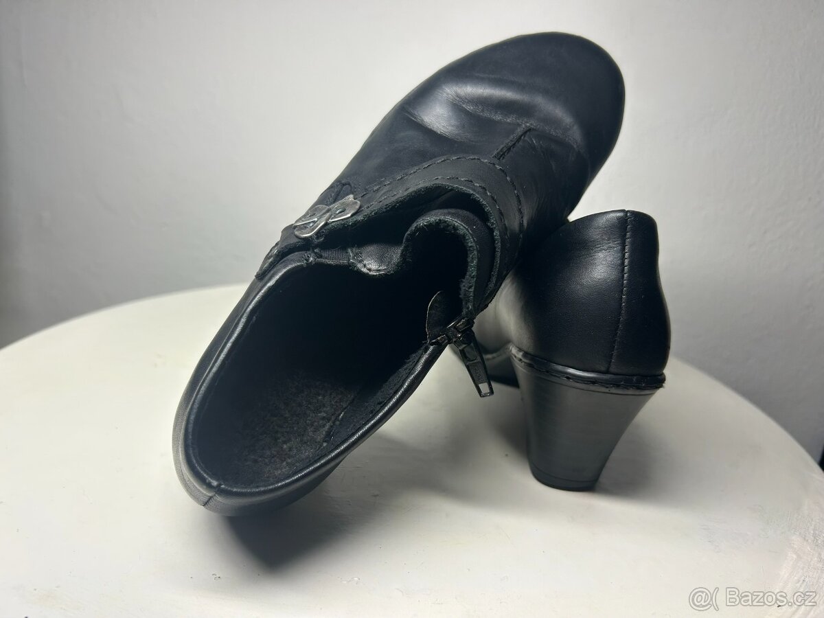 dámské kožené boty RIEKER vel. 37 - 3