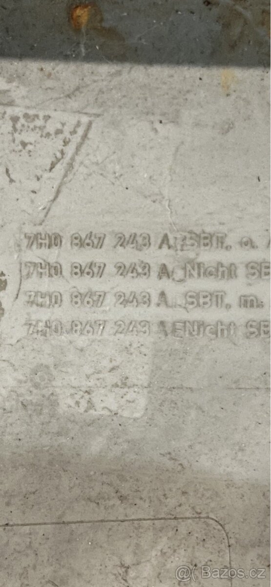 VW T5 B sloupek vnitřní obložka - 3