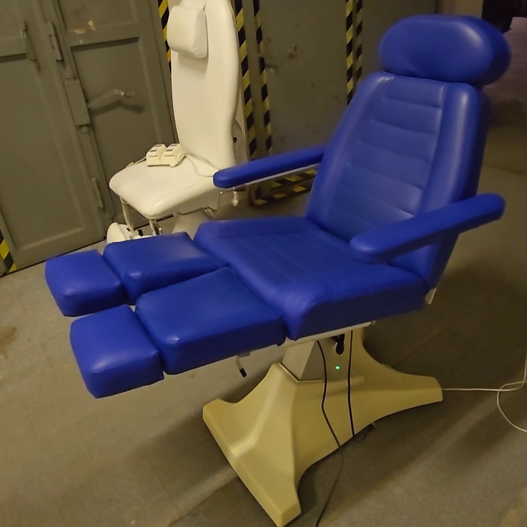 Elektrické Pedikérské křeslo modré 3motory - 3