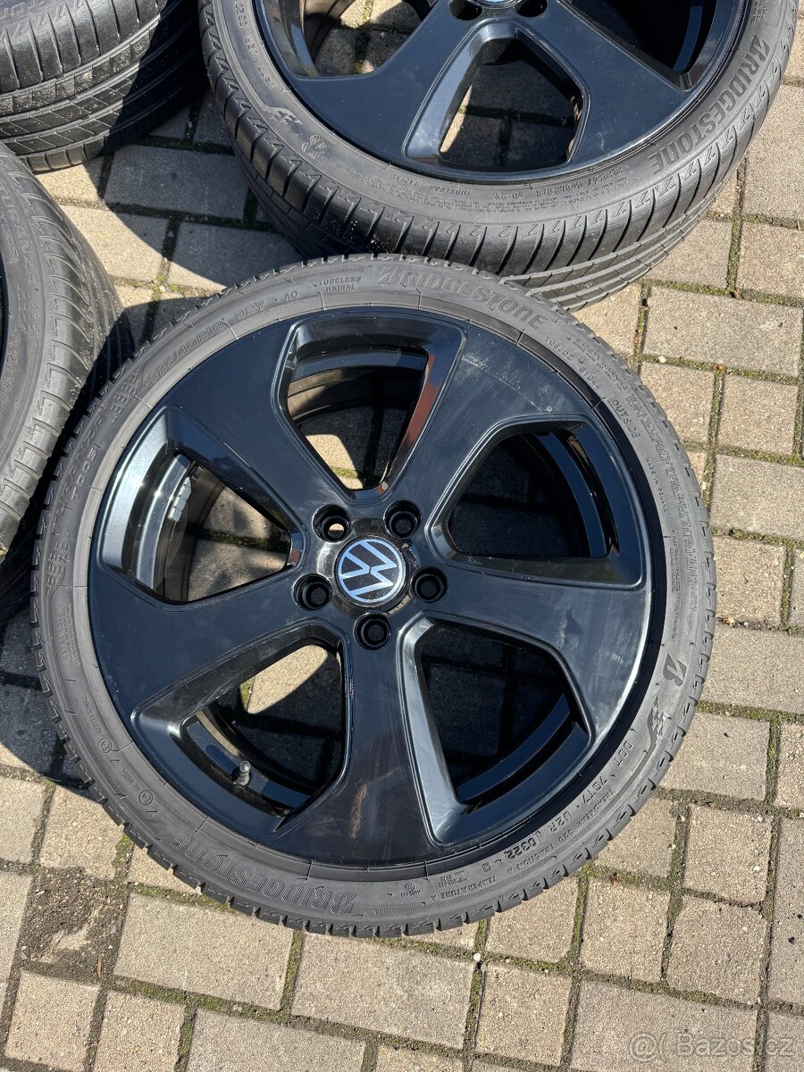 ORIGINÁL Alu Volkswagen AUSTIN R18, 5x112- TOP, LETNÍ PNEU - 3