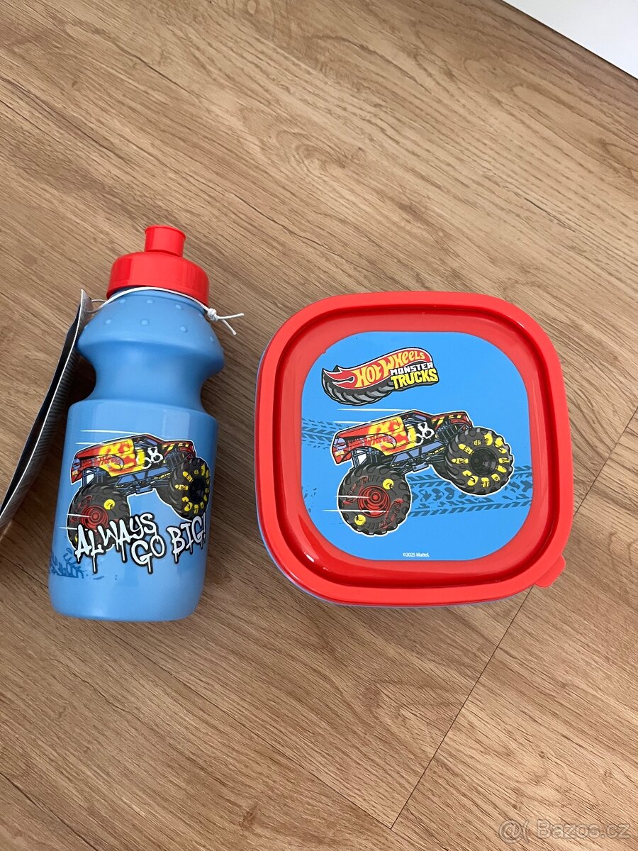 Hot wheels láhev a krabička na svačinu - 3