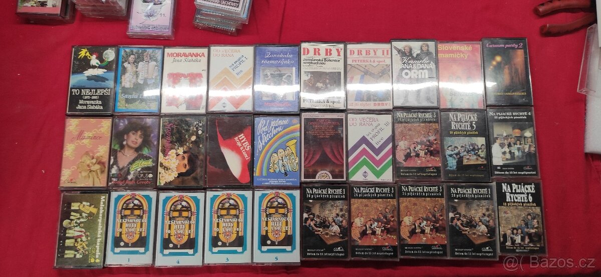 Originální nahrané MC kazety - směs 102 ks - 3