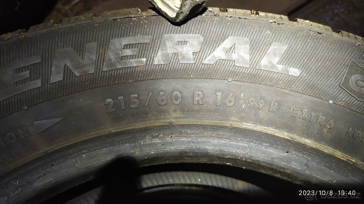 215/60r16 99H XL 8mm nový zimní - 3