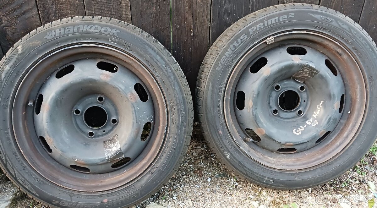 Plechové disky a letni pneu 185/55 R15 - 3