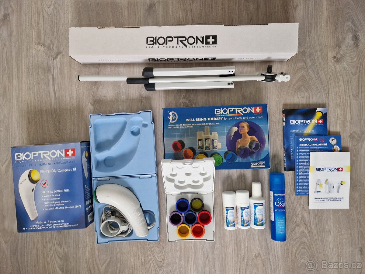 Biolampa ZEPTER BIOPTRON Compact III vč. filtrů a stojanu - 3