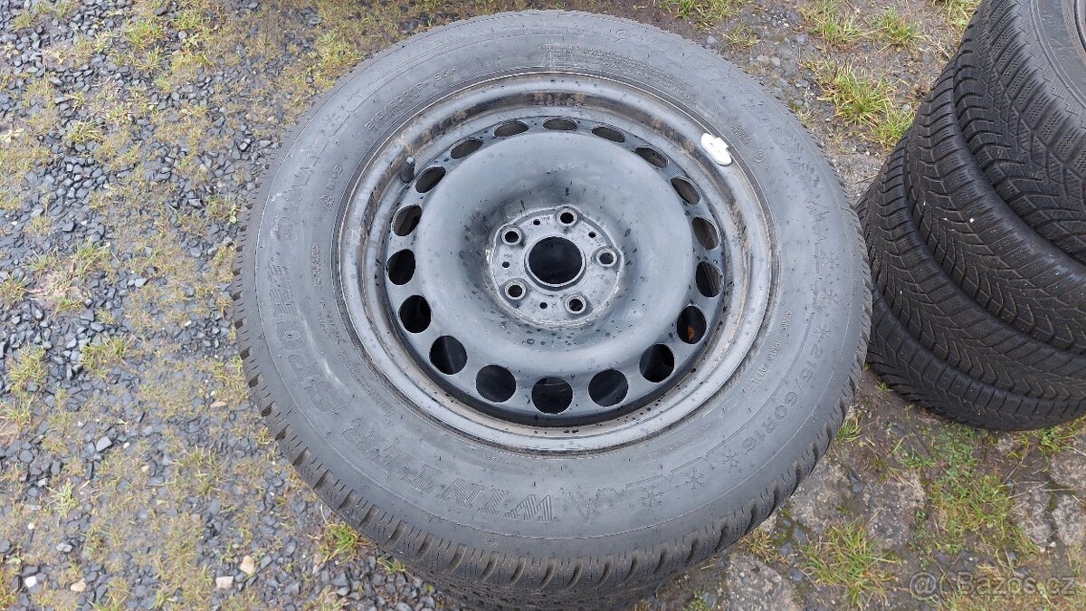 Kola zimní 16", VW, ŠKODA, rozteč 5x112mm, pneu 215/60/16 - 3