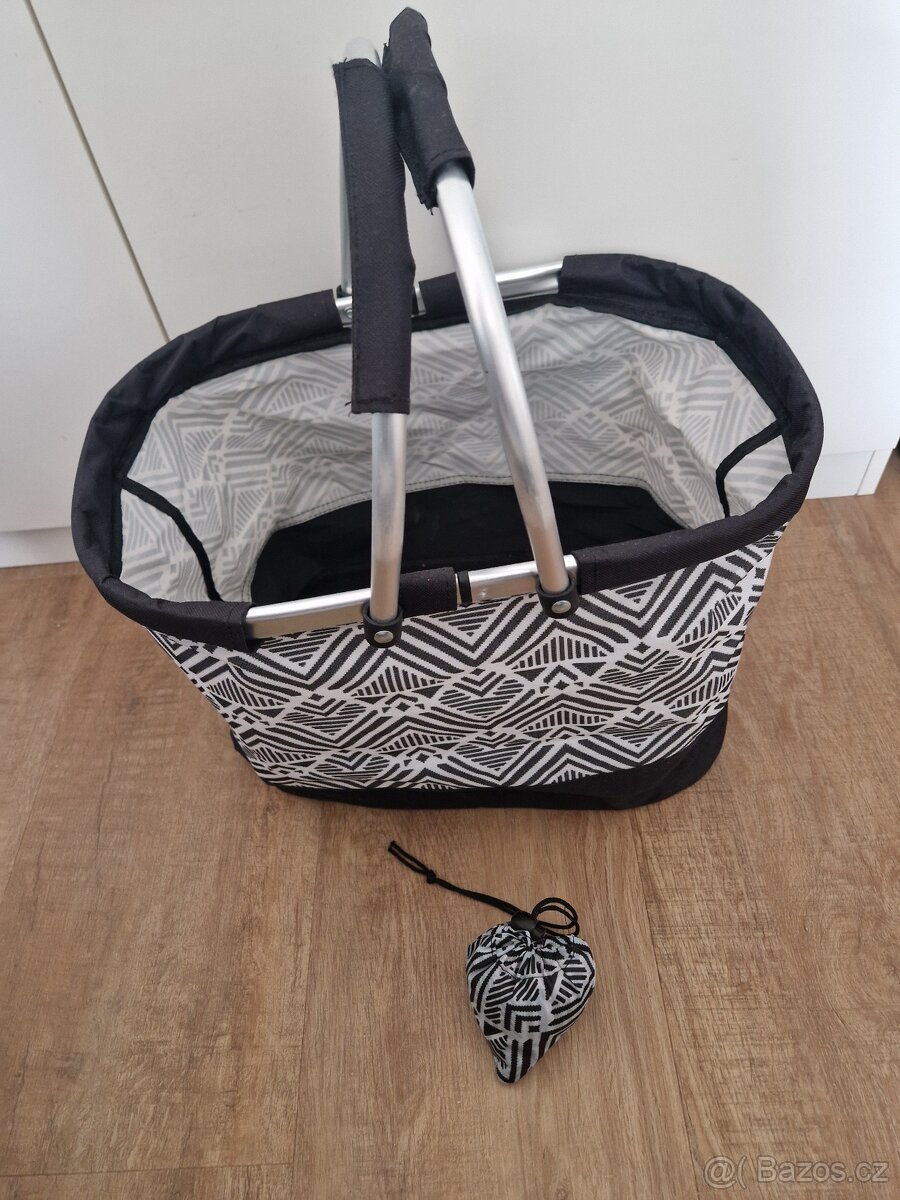 Nový nákupní skládací košík s taškou - 3