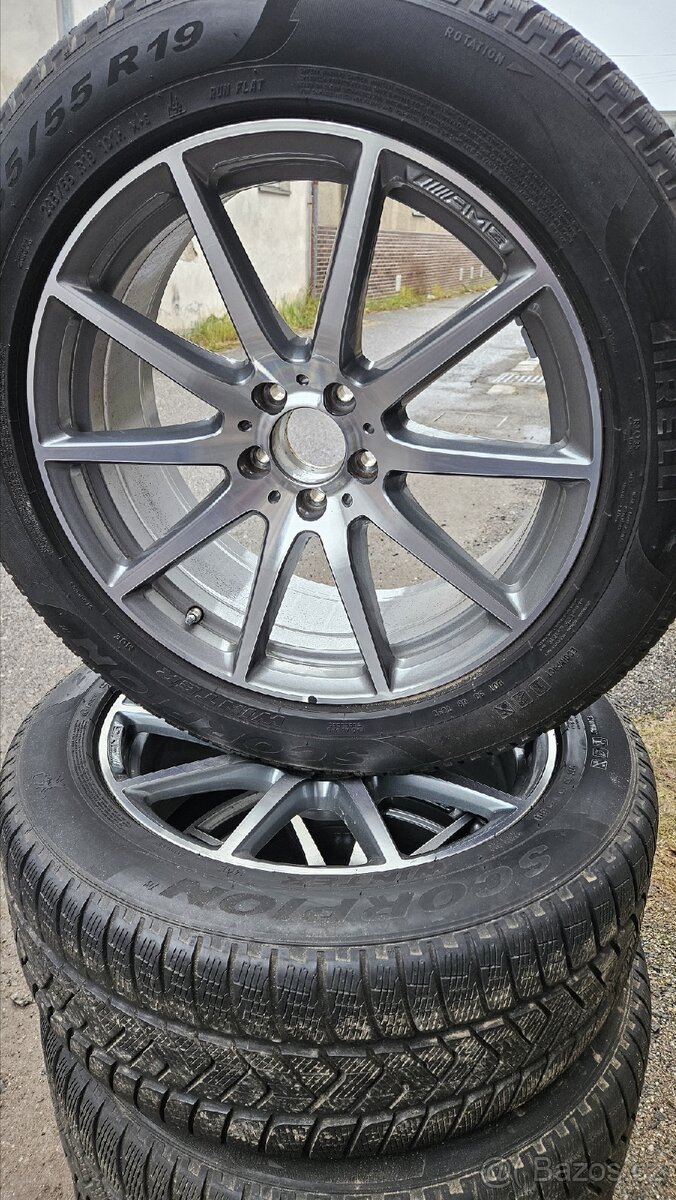 Zimní alu kola Mercedes GLC 63 / E 53 AMG 19" + pneu - 3