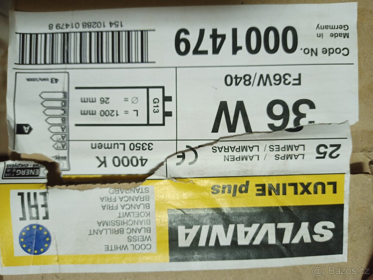 Zářivková Trubice 36W/840 120cm - 3