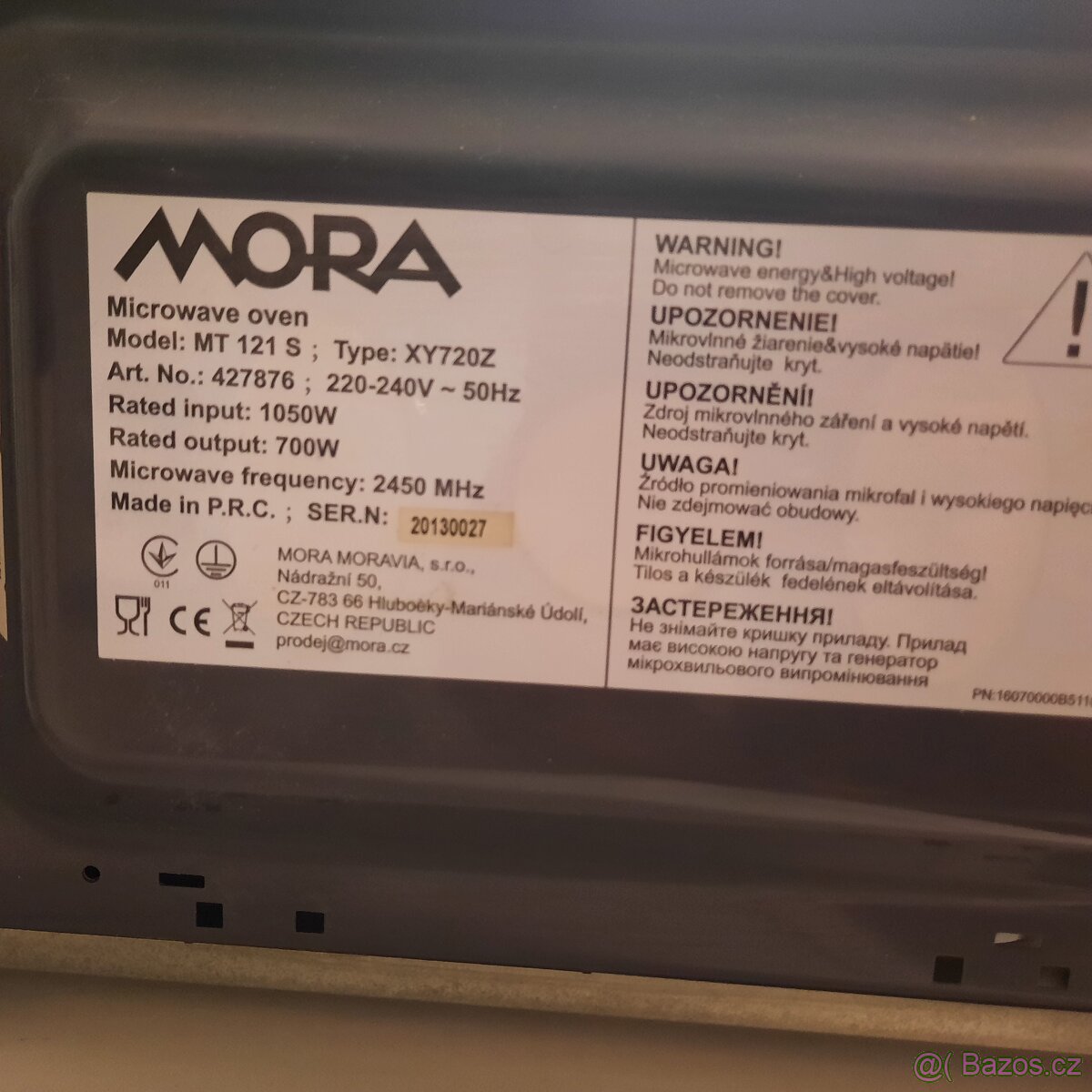 Mikrovlna trouba Mora - 3